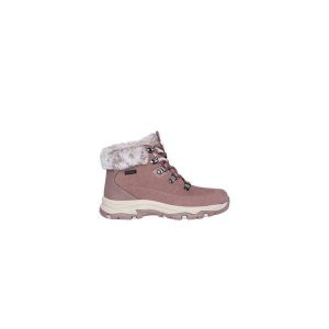 Buty damskie SKECHERS Trego Snow Worries. Brązowe buty zimowe Skechers, bez obcasa, bez zapięcia. Za 339,99 zł.