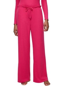 Triumph Spodnie w kolorze różowym rozmiar: 42. Różowe spodnie z wysokim stanem Triumph, bez wzorów, z materiału, z podwyższonym stanem. Za 74,28 zł.