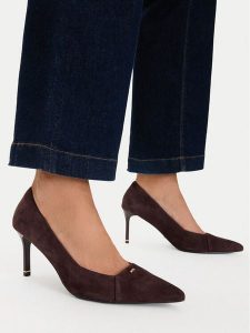 MEXX Szpilki EO-WS1313-02 Brązowy. Brązowe szpilki Mexx, bez wzorów, ze skóry, bez obcasa. Za 329,99 zł.