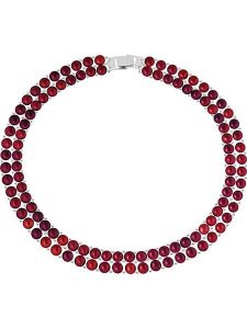 Pearl Addict Naszyjnik w kolorze czerwonym z perłami - dł. 40 cm rozmiar: onesize. Czerwone naszyjniki Pearl Addict, z perłą, srebrne. Za 370,45 zł.