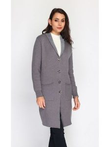 ASSUILI Kaszmirowy kardigan w kolorze szarym rozmiar: 40. Szare kardigany Assuili, z kaszmiru. Za 243,95 zł.