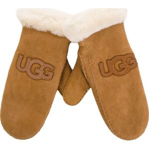 Rękawiczki Damskie UGG - W Logo Mitten 17370 Chestnut. Rękawiczki marki Ugg. W wyprzedaży za 429,00 zł.