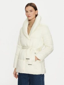 U.S. Polo Assn. Kurtka puchowa WUP1216 Biały Relaxed Fit. Białe kurtki U.S. Polo Assn., l, bez wzorów, z puchu, bez kaptura. Za 499,99 zł.