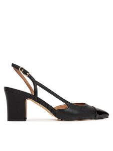 Guess Czółenka FLTLOI LEP05 Czarny. Czarne czółenka Guess, z aplikacjami, ze skóry, bez obcasa, bez zapięcia. Za 399,99 zł.