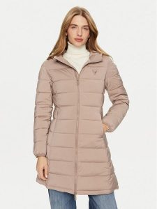 Guess Płaszcz zimowy New Aleta V4YL05 WF3X0 Szary Regular Fit. Szare kurtki Guess, na zimę, xs, z aplikacjami, z syntetyku, bez kaptura. Za 699,99 zł.