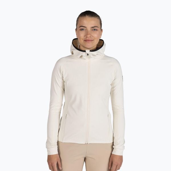 Bluza damska Rossignol Mid Layer Thin Full Zip cap. Białe bluzy Rossignol, na zimę, bez wzorów, bez kaptura. Za 389,99 zł.