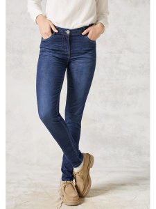 Cecil Dżinsy - Skinny fit - w kolorze granatowym rozmiar: W29/L30. Niebieskie jeansy Cecil, bez wzorów, z podwyższonym stanem. Za 140,53 zł.