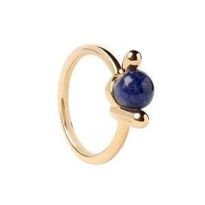 P D Paola Pierścionek P D Paola Twist złoty - 925 sterling silver/srebro/pozłacany Pierścionki 1 ct Damski. Szare pierścionki P D Paola, pozłacane. Za 382,99 zł.