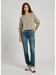 Pepe Jeans Dżinsy - Slim fit - w kolorze niebieskim rozmiar: W32/L32. Niebieskie jeansy Pepe Jeans, z aplikacjami, z jeansu. Za 197,63 zł.