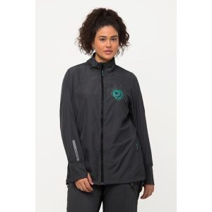 Damskie Kurtka HYPRAR lekka stójka tunel z recyklingu. Fioletowe kurtki Ulla Popken, plus size, bez wzorów, z materiału, bez kaptura. W wyprzedaży za 383,99 zł.