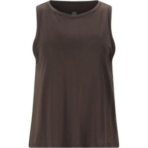 Damski tank top Athlecia Haze. Brązowe topy Athlecia, bez wzorów, sportowe, bez kołnierzyka, bez ramiączek. Za 136,50 zł.