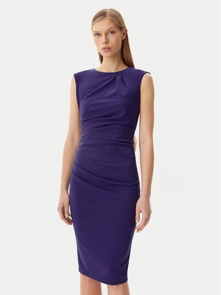 Rinascimento Sukienka koktajlowa CFC0122548003 Fioletowy Regular Fit. Fioletowe kombinezony Rinascimento, s, bez wzorów, z syntetyku, wizytowe, bez kołnierzyka, bez ramiączek. Za 209,99 zł.