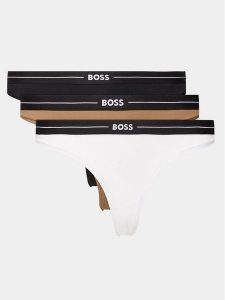 Boss Komplet 3 par stringów 50510030 Kolorowy. Komplety bielizny Boss, bez wzorów, z bawełny. Za 219,99 zł.