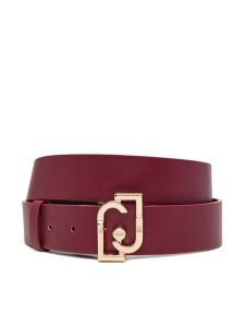 Liu Jo Pasek Damski Hips Belt 3,5 Cm AF5238 E0077 Bordowy. Czerwone paski Liu Jo, bez wzorów, ze skóry. Za 269,99 zł.