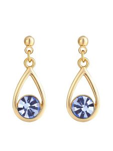 Park Avenue Pozłacane kolczyki-wkrętki z kryształami Swarovski rozmiar: onesize. Żółte kolczyki Park Avenue, z kryształem, pozłacane. Za 48,28 zł.