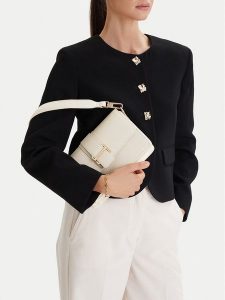 GINO ROSSI Torebka C-1-4 Beżowy. Brązowe torebki klasyczne Gino Rossi, bez wzorów, ze skóry, bez dodatków. Za 249,99 zł.