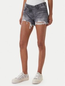 Guess Jeans Szorty jeansowe W6GDZ8 D6572 Szary Regular Fit. Szare szorty Guess Jeans, z aplikacjami, z bawełny. Za 349,99 zł.