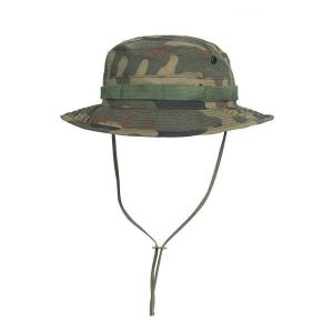 Kapelusz turystyczny z odpinaną osłoną karku PL Woodland. Brązowe kapelusze HELIKON-TEX, bez wzorów, sportowe. Za 61,99 zł.