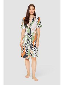 Féraud Sukienka w kolorze kremowo-zielono-czarnym rozmiar: 44. Brązowe sukienki Féraud, bez wzorów, bez kołnierzyka, bez ramiączek, midi. Za 189,29 zł.