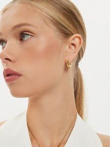 Guess Kolczyki JUBE04 590JW Złoty. Żółte kolczyki Guess, ze stali. Za 219,99 zł.