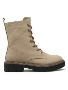 Jenny Fairy Trapery WS5896-04 Beżowy. Brązowe buty zimowe Jenny Fairy, ze skóry, bez obcasa, bez zapięcia. Za 129,99 zł.