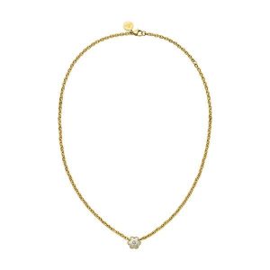 Purelei Purelei Naszyjnik Flourish Naszyjniki 1 ct Damski. Białe naszyjniki Purelei, z cyrkonią, pozłacane. Za 78,39 zł.