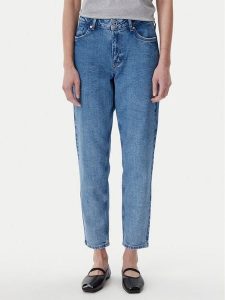 Karl Lagerfeld Jeans Jeansy A1W10122 Niebieski Mom Fit. Niebieskie jeansy Karl Lagerfeld Jeans, bez wzorów, z bawełny. Za 319,99 zł.