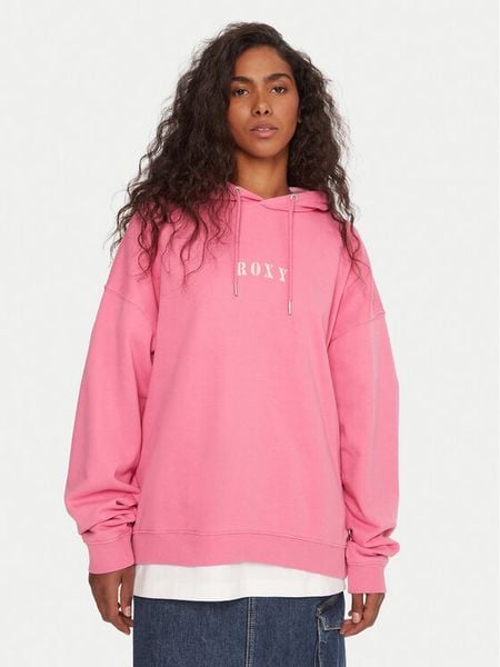 Roxy Bluza Lineup ERJFT05016 Różowy Oversize. Czerwone bluzy Roxy, xs, bez wzorów, z bawełny, bez kaptura. Za 199,99 zł.
