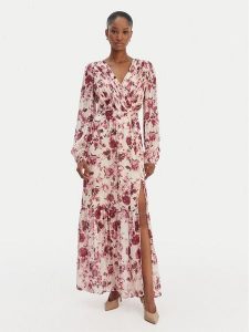 Guess Sukienka wieczorowa W6RK39 WJ712 Écru Regular Fit. Sukienki Guess, s, z aplikacjami, z syntetyku, wizytowe, bez kołnierzyka, bez ramiączek. Za 699,99 zł.