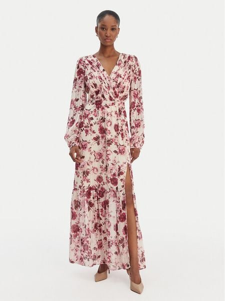 Guess Sukienka wieczorowa W6RK39 WJ712 Écru Regular Fit. Sukienki Guess, s, z aplikacjami, z syntetyku, wizytowe, bez kołnierzyka, bez ramiączek. Za 699,99 zł.