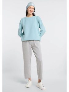 ELBSAND Spodnie dresowe "Piku" w kolorze szarym rozmiar: M. Szare spodnie dresowe ELBSAND, m, bez wzorów, z bawełny. Za 178,37 zł.