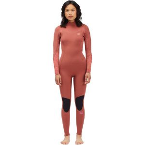 Pianka do pływania damska Billabong 3/2 mm Synergy Back Zip red clay. Brązowe kombinezony Billabong, bez wzorów, z neoprenu, eleganckie, bez kołnierzyka, bez ramiączek. Za 409,99 zł.