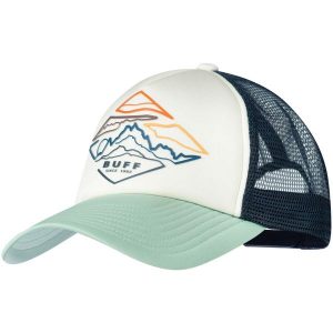 Czapka z daszkiem Trucker Luster Flint. Białe czapki Buff, bez wzorów, z materiału, klasyczne. Za 119,99 zł.