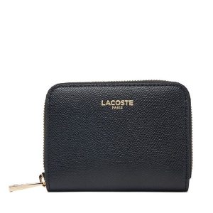 Portfel Lacoste. Czarne portfele Lacoste, bez wzorów. Za 474,99 zł.