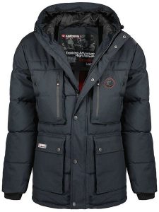 ANAPURNA Parka "Albertana" w kolorze granatowym rozmiar: XL. Niebieskie płaszcze ANAPURNA, xl, z aplikacjami, bez kaptura. Za 303,78 zł.