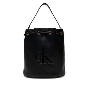 Torebka Calvin Klein. Czarne torebki wieczorowe Calvin Klein, bez wzorów, bez dodatków. Za 419,99 zł.
