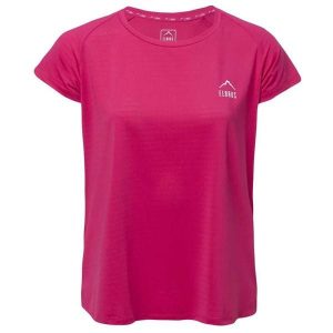 T-shirt Damski Jari. Czerwone t-shirty Elbrus, bez wzorów, bez kołnierzyka, bez ramiączek. Za 94,99 zł.