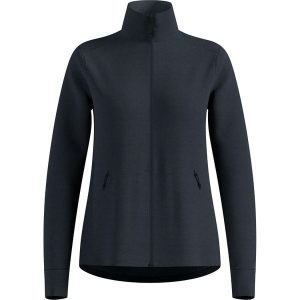 Bluza bez kaptura rozpinana Odlo Mid layer full zip GRID FLEECE. Czarne bluzy ODLO, bez wzorów, bez kaptura. Za 370,41 zł.