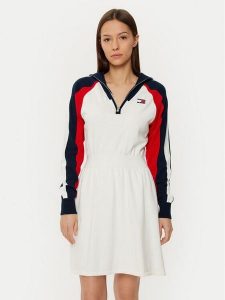 Tommy Jeans Sukienka codzienna DW0DW19467 Kolorowy Regular Fit. Kombinezony Tommy Jeans, na co dzień, s, bez wzorów, z bawełny, bez kołnierzyka, bez ramiączek, proste. Za 379,99 zł.