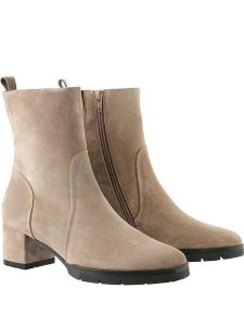 Högl Skórzane botki "Diana" w kolorze beżowym rozmiar: 38. Brązowe botki HÖGL, bez wzorów, bez obcasa, bez zapięcia. Za 459,04 zł.