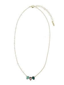 Otazu Pozłacany naszyjnik z kryształami Swarovski - dł. 42 cm rozmiar: onesize. Brązowe naszyjniki Otazu, z kryształem, pozłacane. Za 237,17 zł.