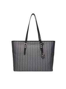 MICHAEL Michael Kors Torebka Quinn 30T5SQNT9O Czarny. Czarne shopper bag MICHAEL Michael Kors, bez wzorów, z materiału, bez dodatków. Za 729,99 zł.