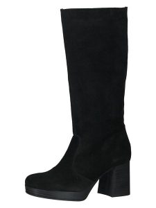 Ara Shoes Skórzane kozaki w kolorze czarnym rozmiar: 41. Czarne kozaki Ara Shoes, na zimę, bez wzorów, bez obcasa, bez zapięcia. Za 232,23 zł.