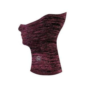 Komin do biegania unisex Buff® Dryflx+ Neckwarmer Fuchsia z odblaskami. Różowe szaliki Buff, bez wzorów. W wyprzedaży za 85,46 zł.