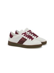 LLOYD Skórzane sneakersy w kolorze biało-czerwonym rozmiar: 39. Białe trampki LLOYD, bez wzorów, bez zapięcia. Za 306,73 zł.