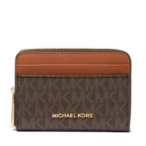 Portfel MICHAEL Michael Kors. Brązowe portfele MICHAEL Michael Kors, bez wzorów. Za 369,99 zł.