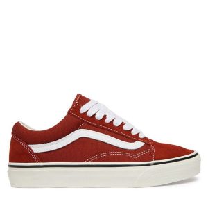 Tenisówki Vans. Czerwone trampki Vans, bez wzorów, bez zapięcia. Za 399,99 zł.