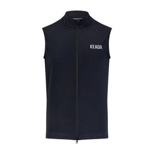 Damski Gilet Kolarski – Czarny. Czarne kurtki KEADA SPORTS, m, bez wzorów, bez kaptura. Za 332,00 zł.