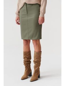 TATUUM Spódnica w kolorze khaki rozmiar: 42. Brązowe spódnice Tatuum, bez wzorów, z bawełny, midi. Za 114,17 zł.