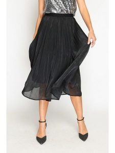 ASSUILI Spódnica w kolorze czarnym rozmiar: 40. Czarne spódnice Assuili, bez wzorów, klasyczne, midi. Za 152,45 zł.